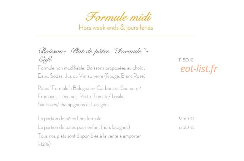 Al Dente — carte page 11