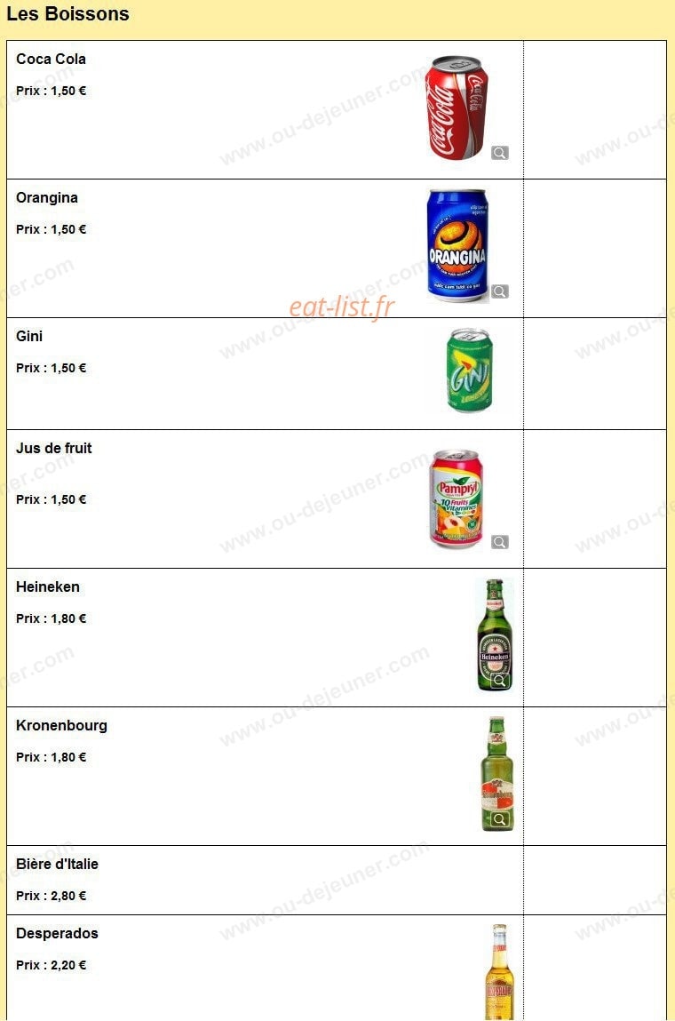 Allo Pizza Torino — carte page 7