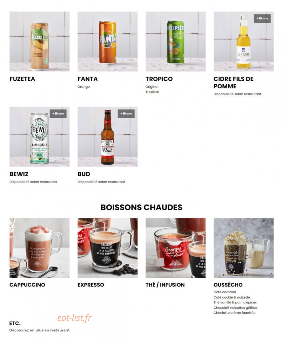 Bagelstein — carte page 9