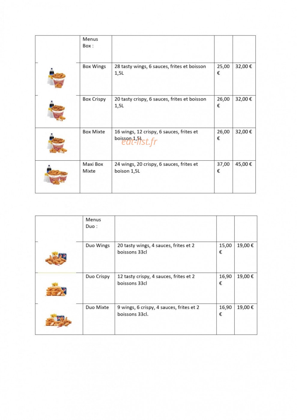 Big Moh's — carte page 6