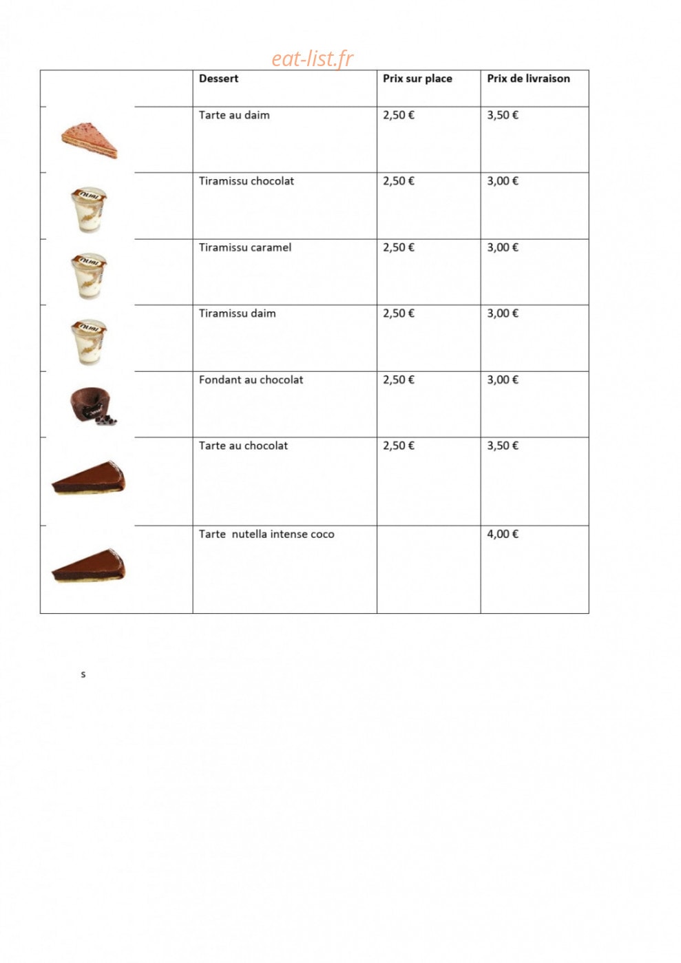 Big Moh's — carte page 4