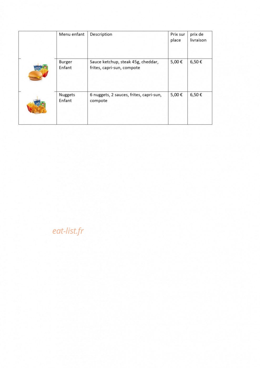 Big Moh's — carte page 5