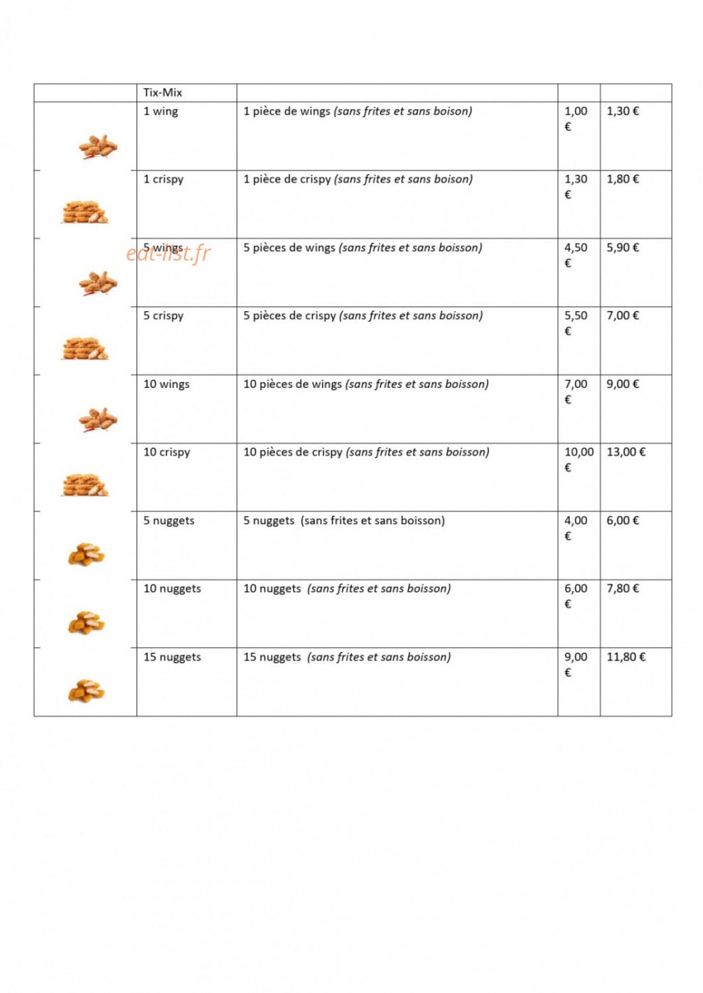 Big Moh's — carte page 9