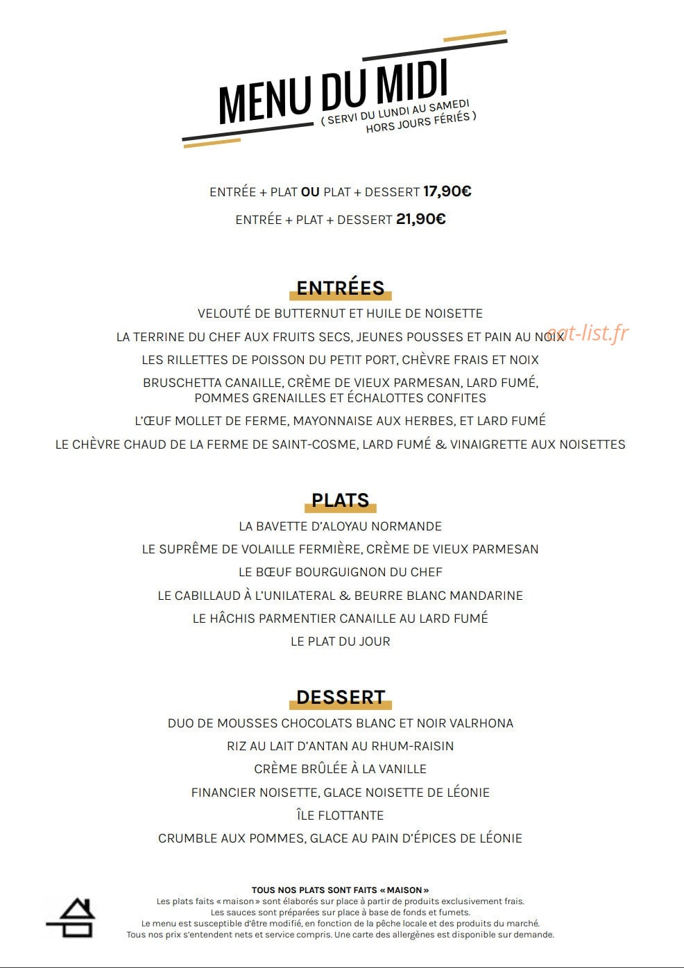 Bistrot Canaille — carte page 4