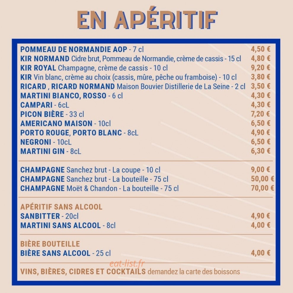 Brasserie de Normandie — carte page 5