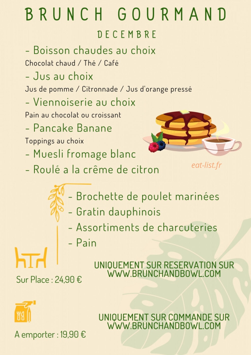 Brunch & Bowl — carte page 5