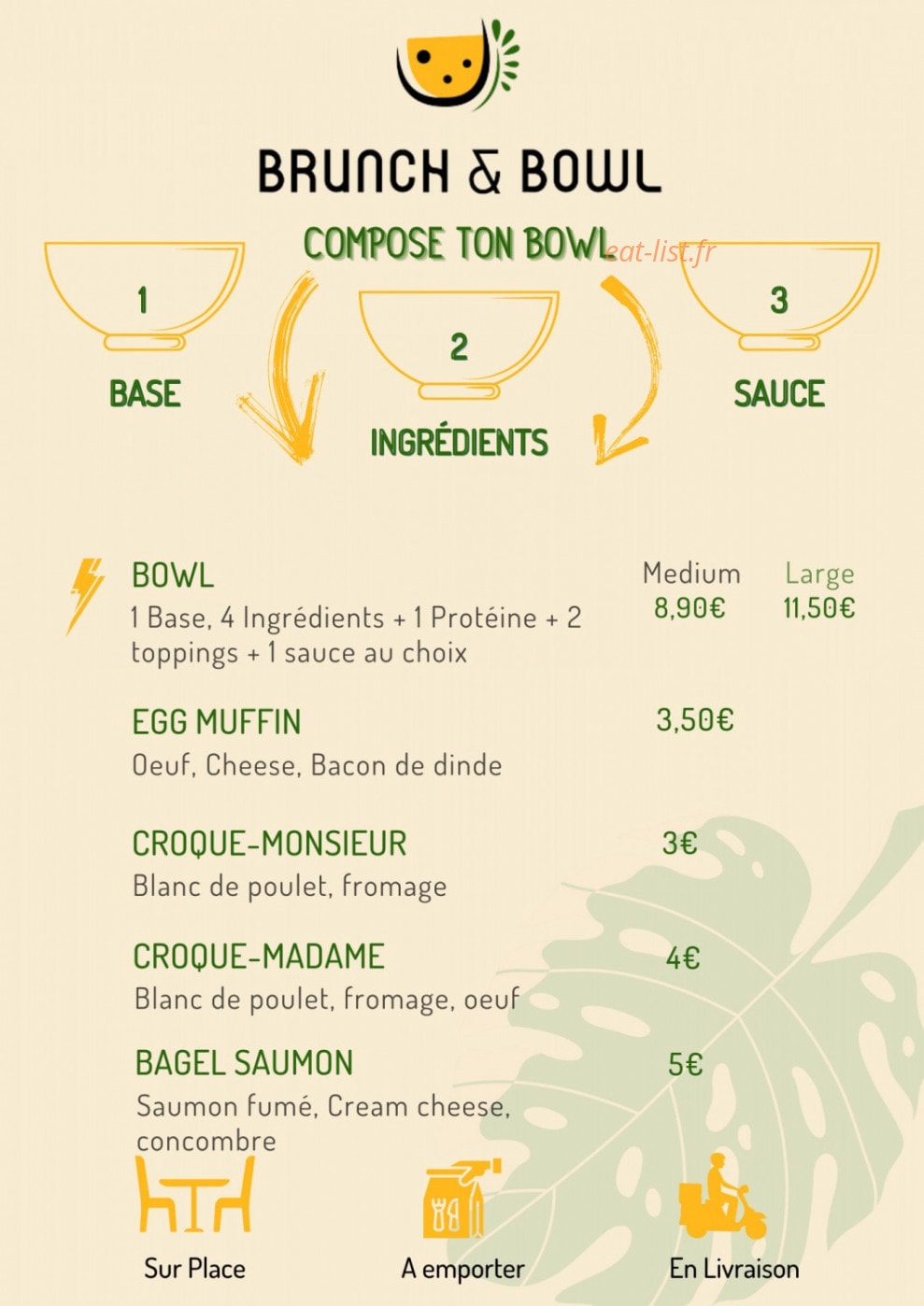 Brunch & Bowl — carte page 3