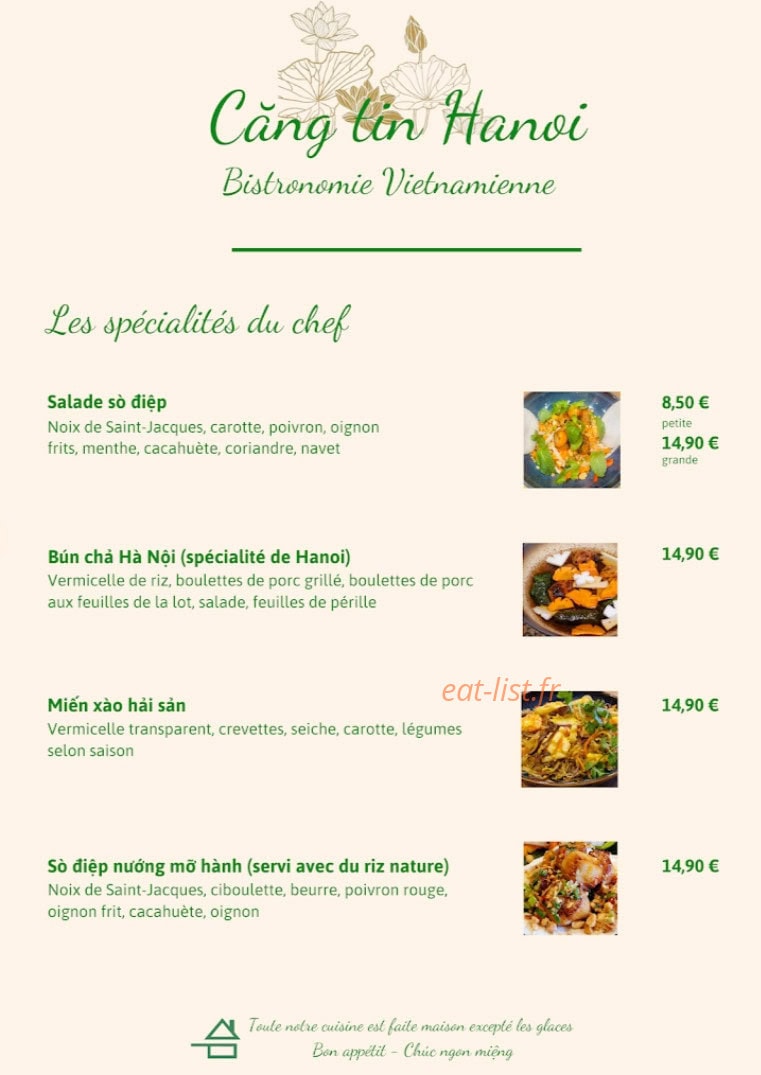 Căng Tin Hanoi — carte page 1