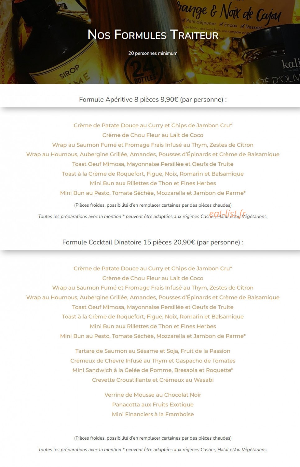 Chez Bex — carte page 2