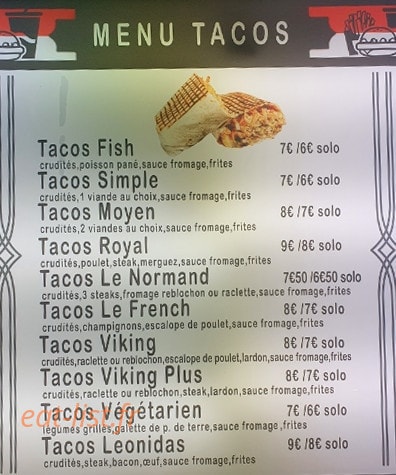 Chicken west — carte page 2
