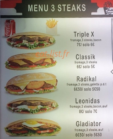 Chicken west — carte page 3