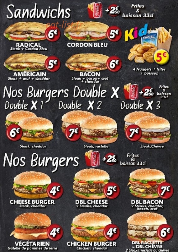 Crousti Pizza — carte page 3