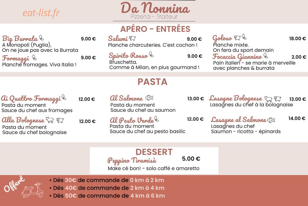 Da Nonnina — carte page 1