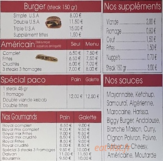 Dalyan Kebab — carte page 3