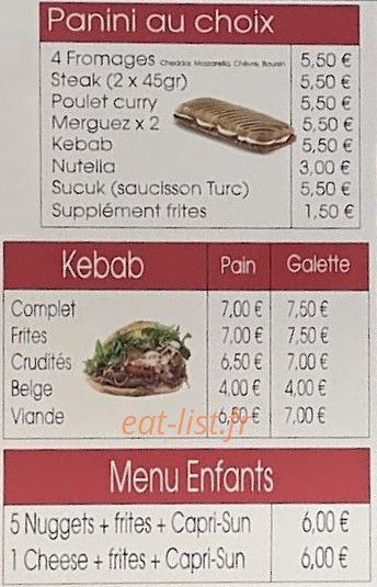 Dalyan Kebab — carte page 2