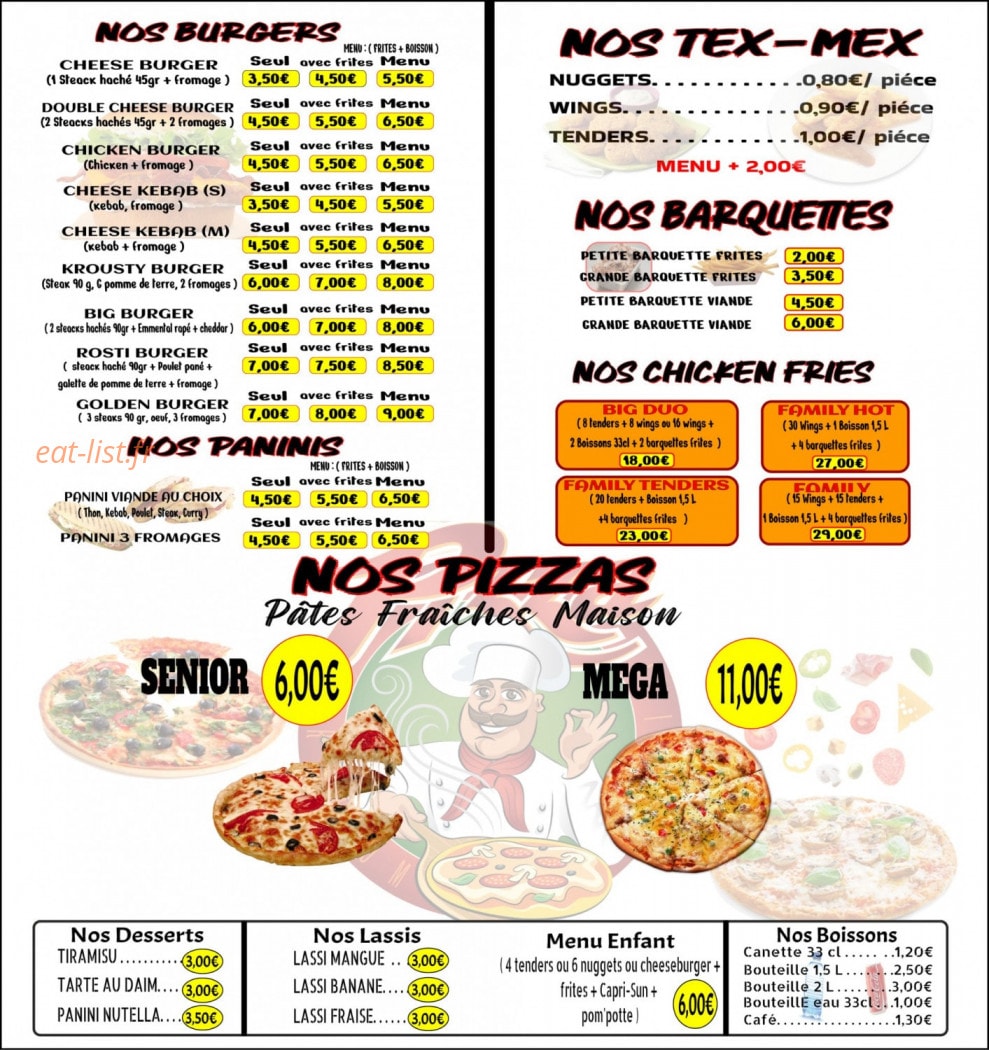 Délice des z'amis — carte page 2