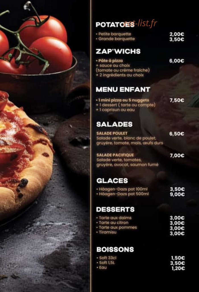Delicia pizza — carte page 3