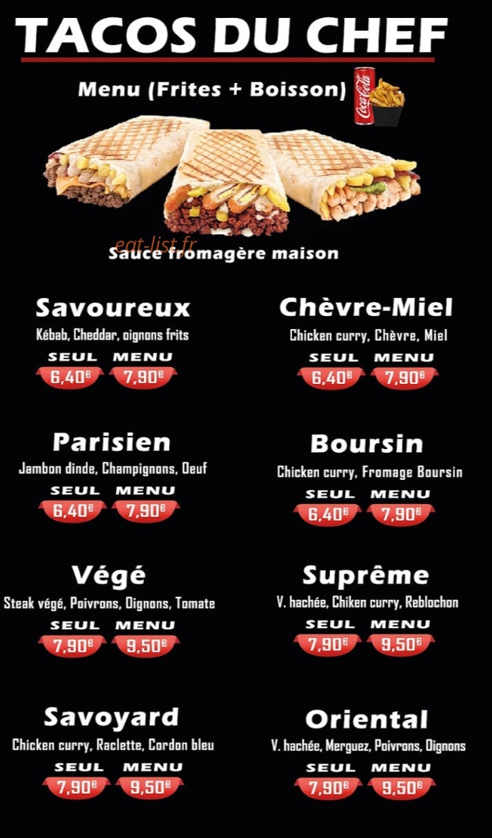 Doner kebab — carte page 4