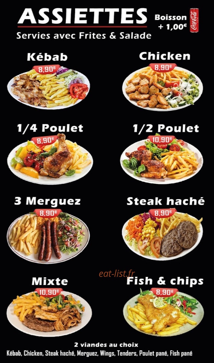 Doner kebab — carte page 1