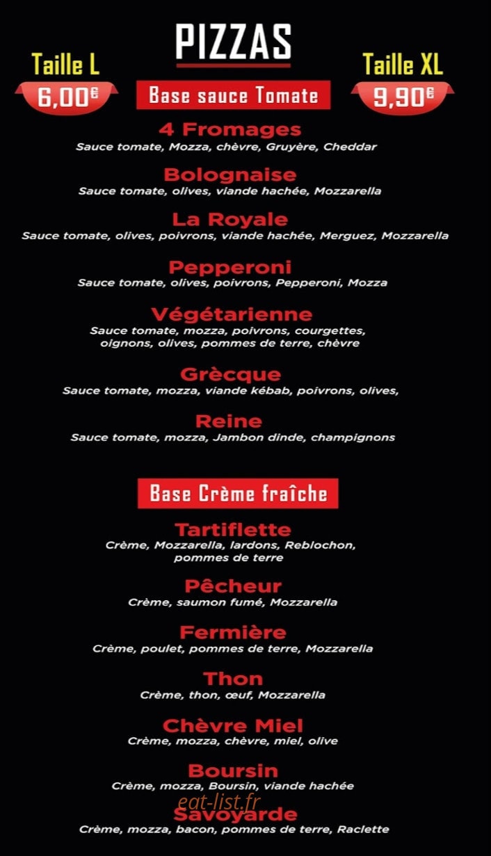 Doner kebab — carte page 7