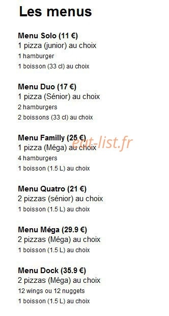 El maestro pizza — carte page 4