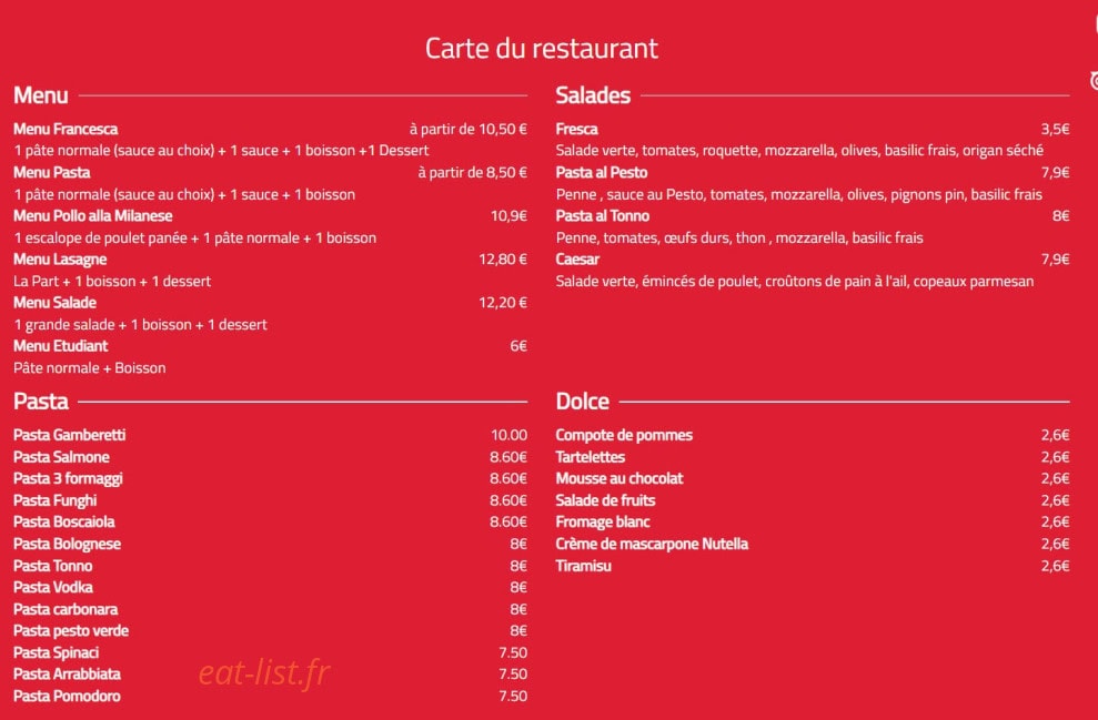 Francesca — carte page 1