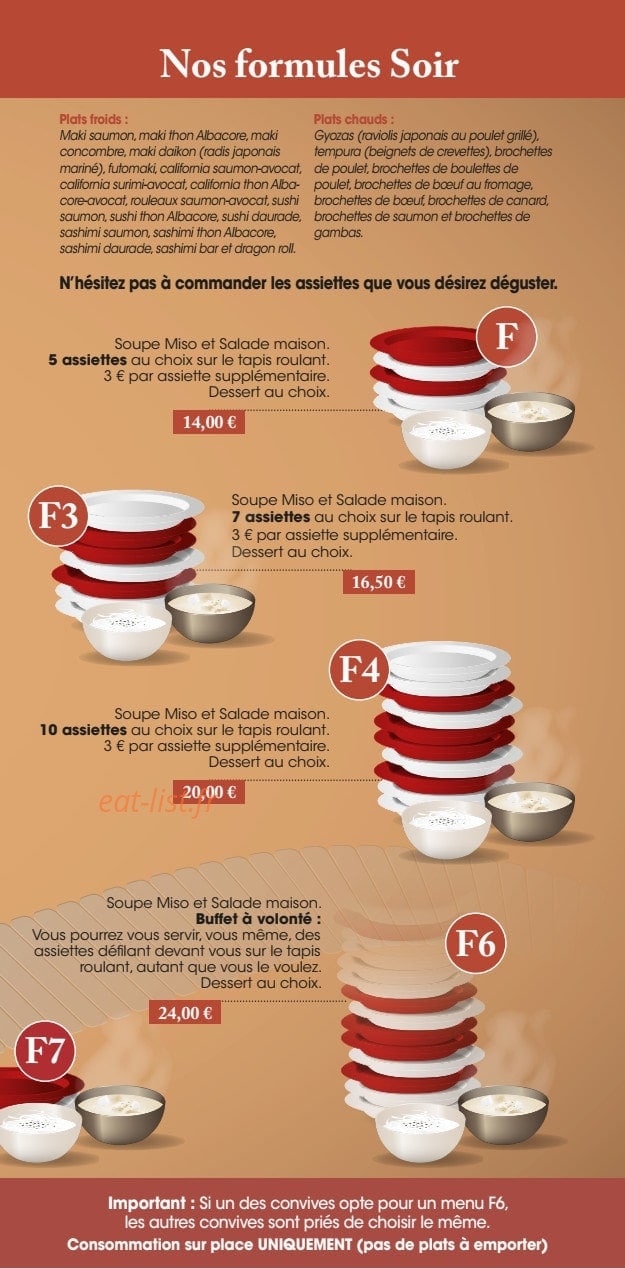 Fujiya Sushi — carte page 3