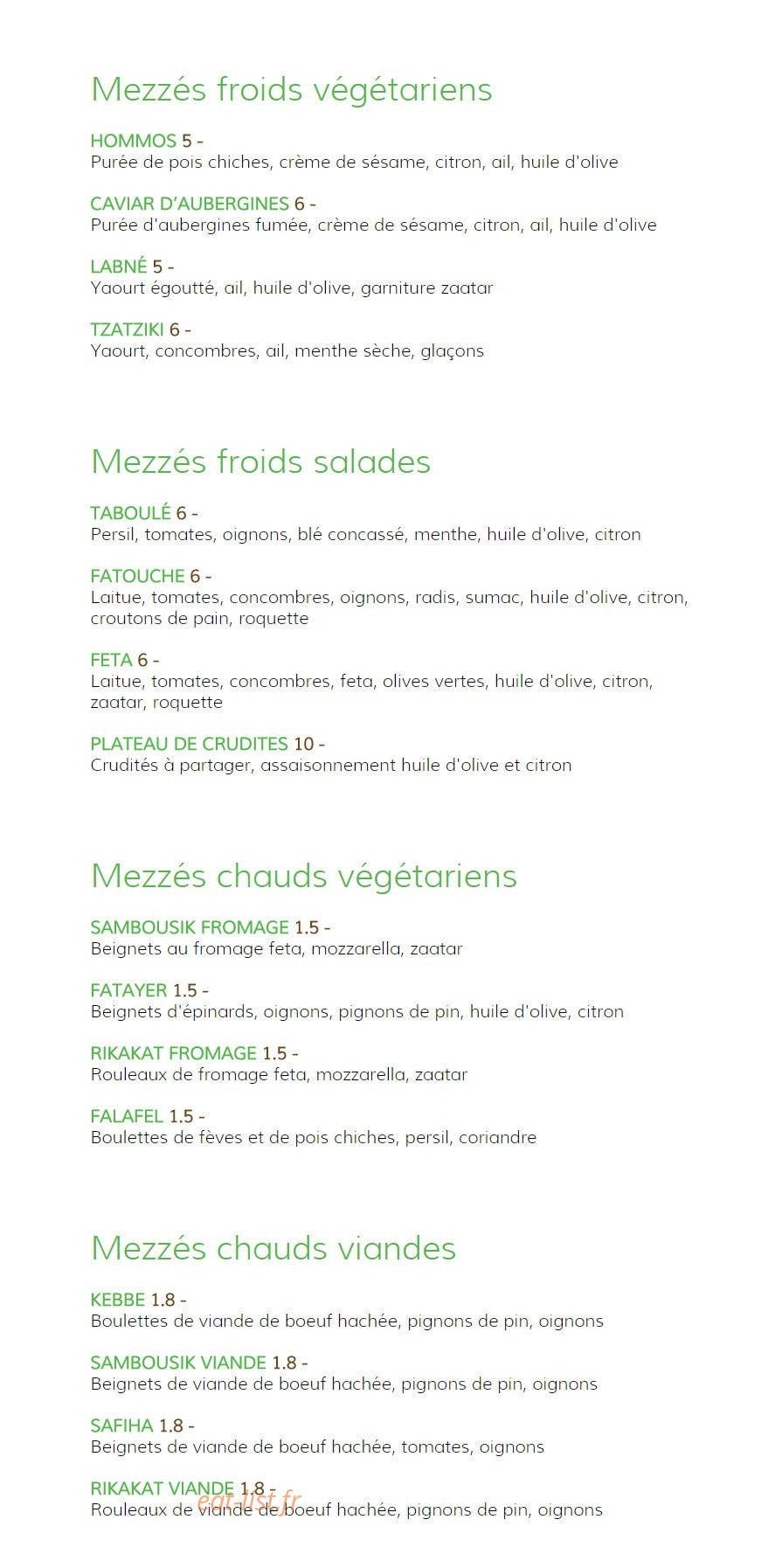 Graine de Sésame — carte page 1
