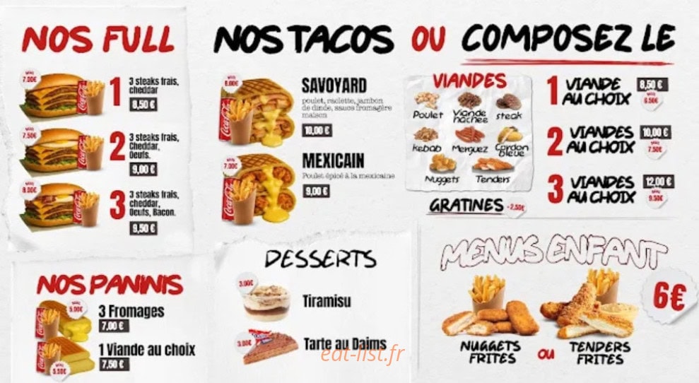 Havana Food — carte page 2