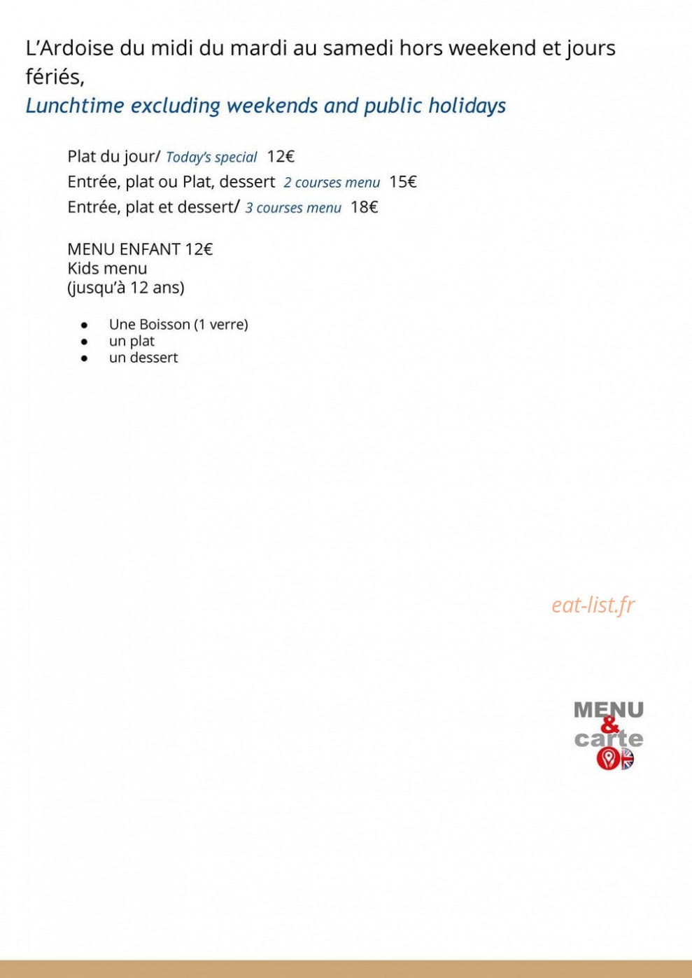 L'Atelier — carte page 4