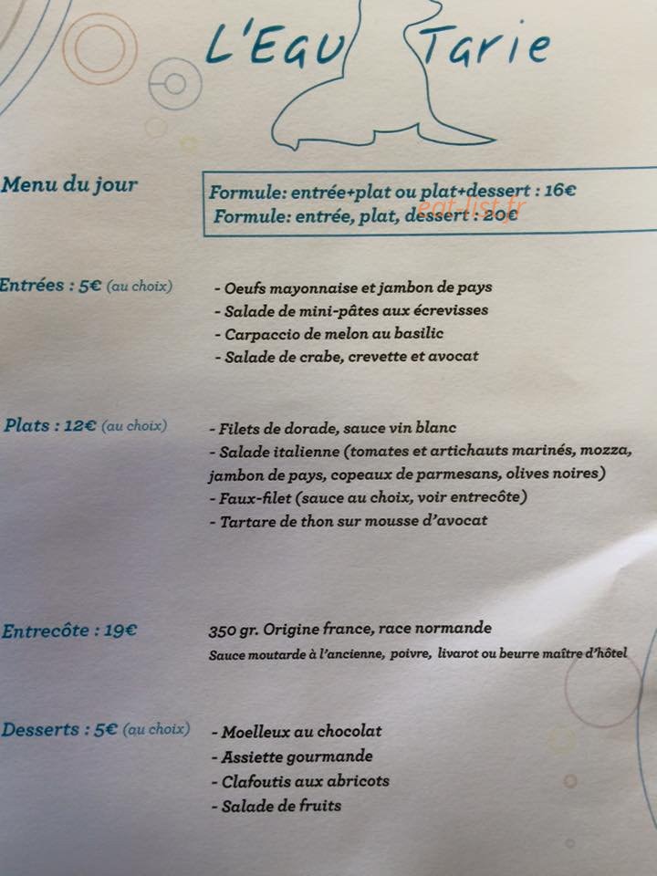 L'Eau Tarie — carte page 1