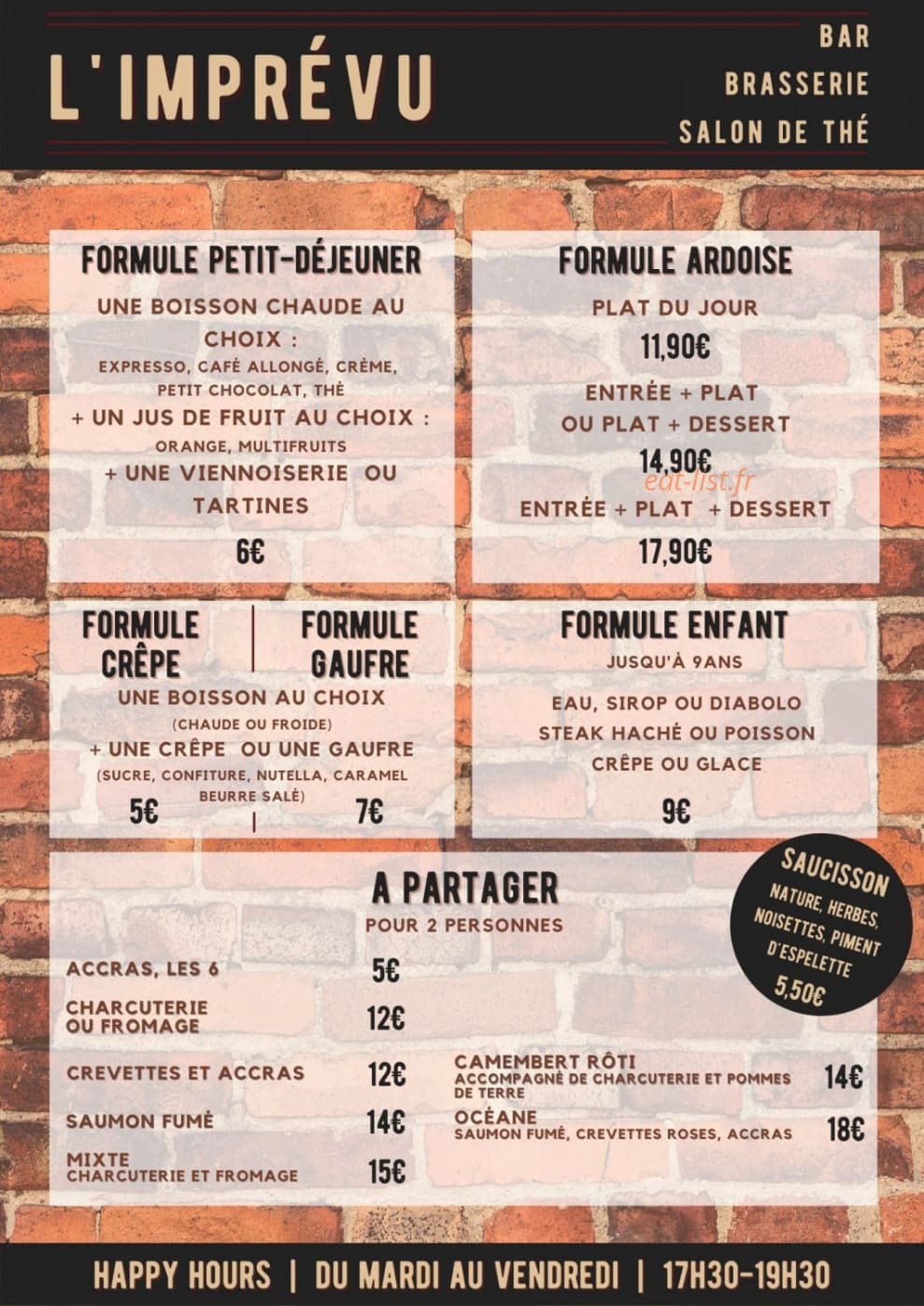 L'Imprévu — carte page 1