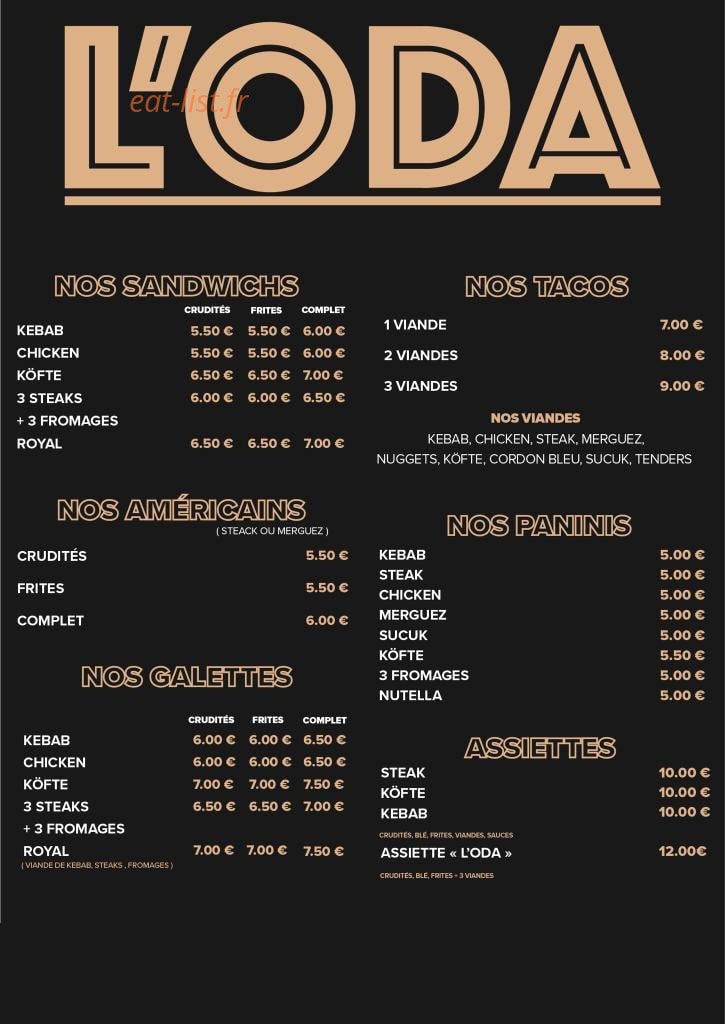 L'Oda — carte page 1