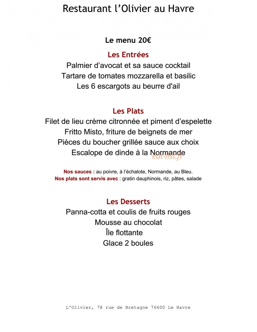 L'olivier — carte page 6