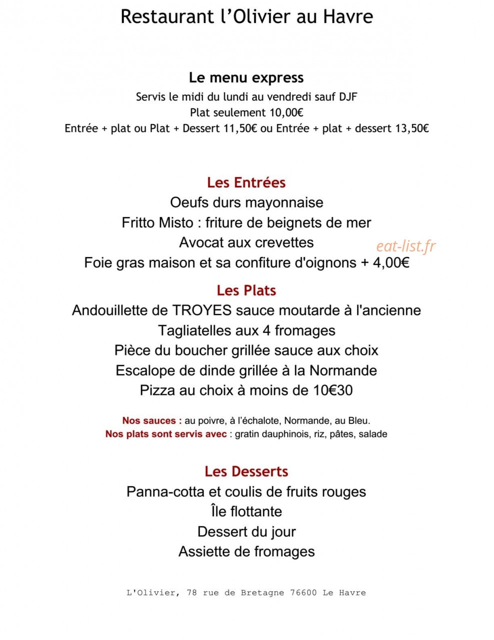 L'olivier — carte page 4