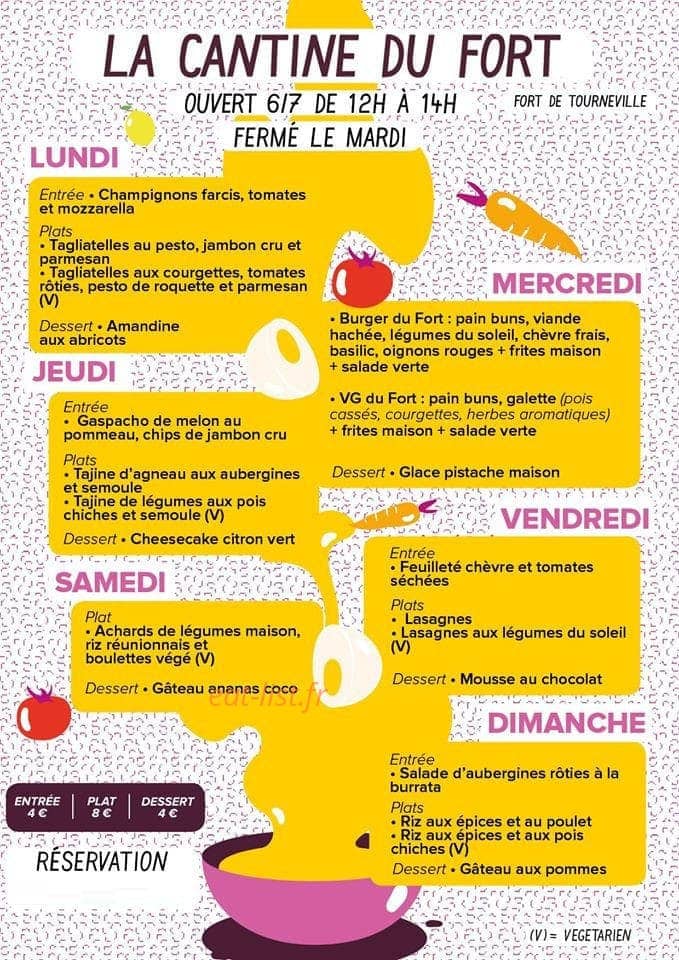La cantine du fort — carte page 1