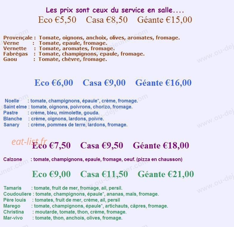 La Case à Café — carte page 1