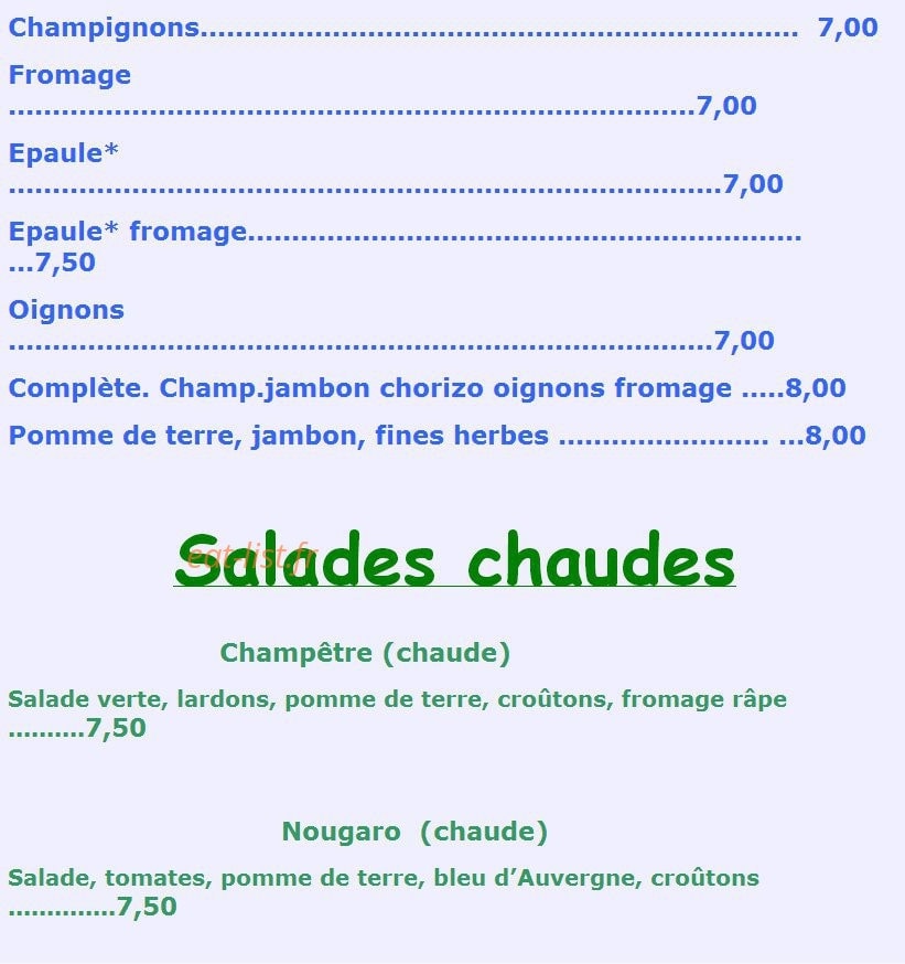La Case à Café — carte page 4