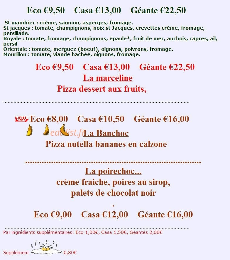 La Case à Café — carte page 2