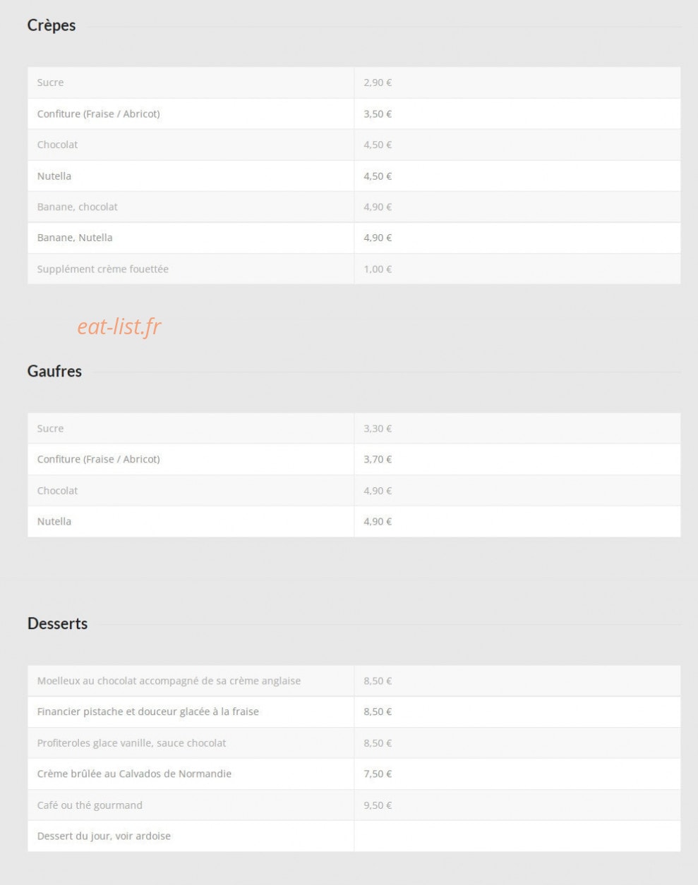 La Croisette — carte page 4