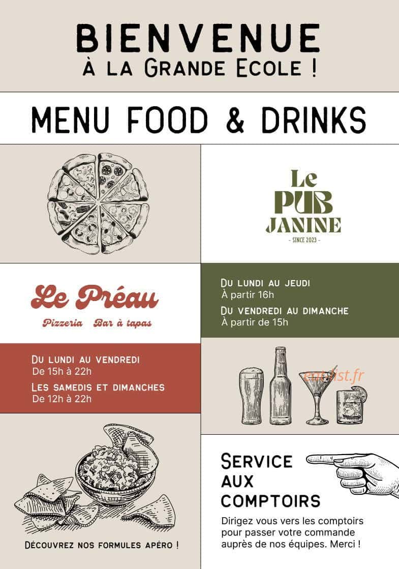 La Grande Ecole — carte page 1