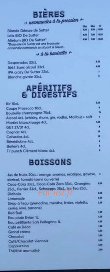 La p'tite plage — carte page 4