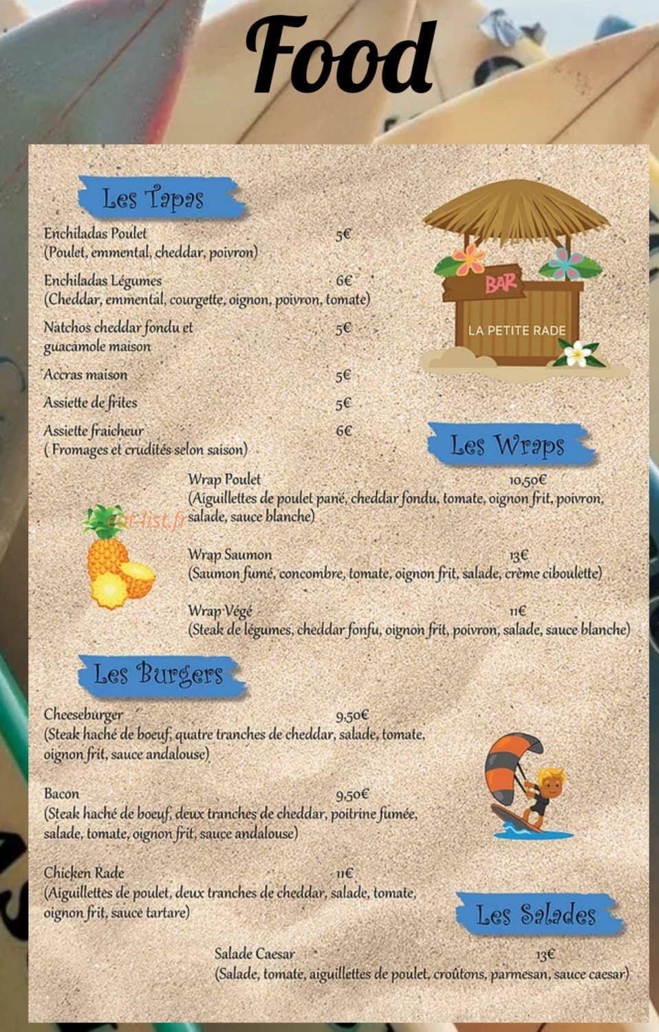 La Petite Rade — carte page 1