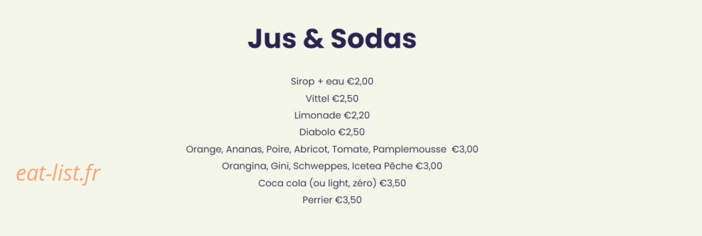 Le Bistrot Saint Nicolas — carte page 7