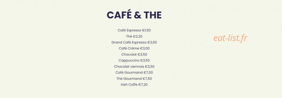 Le Bistrot Saint Nicolas — carte page 8