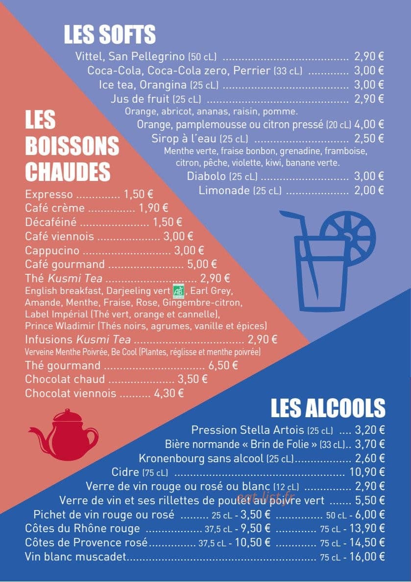 Le café du Sirius — carte page 3