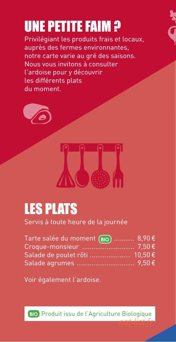 Le café du Sirius — carte page 2