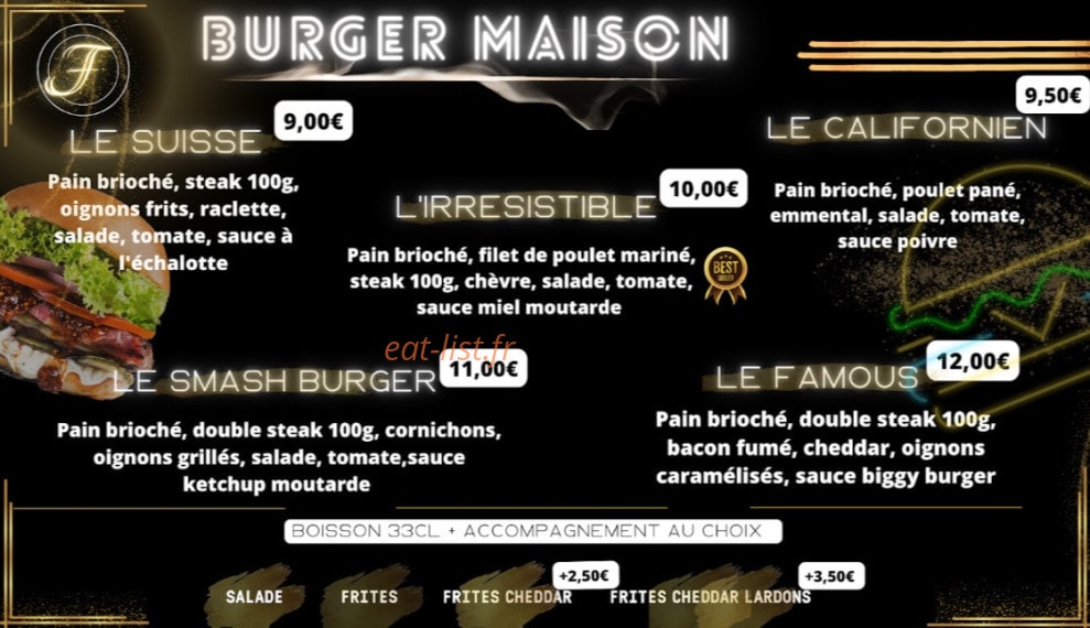 Le Famous food — carte page 1
