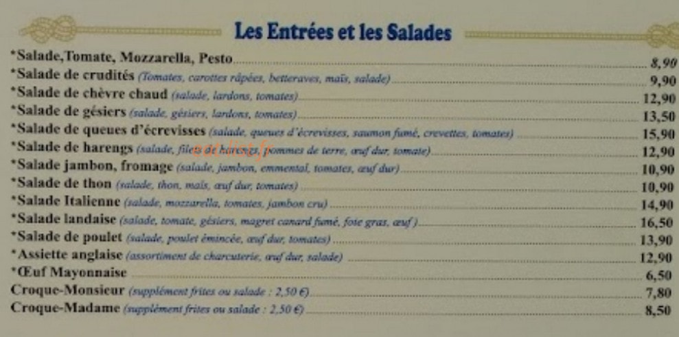 Le France — carte page 1