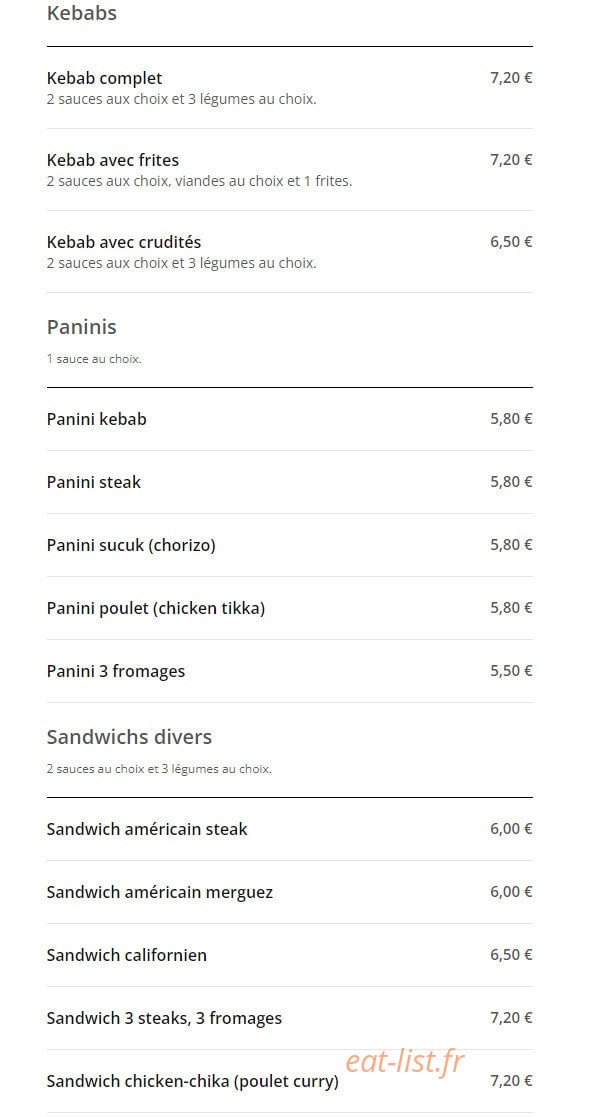 Le Pacha — carte page 2